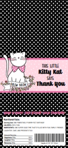 SEM-Cat Party Kit Kat Candy Bar Label/Wrap design preview