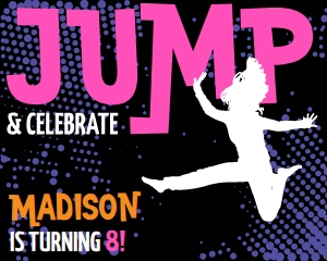SEM-JUMP PARTY 8x10 Sign-GIRL: SEM-JUMP PARTY 8x10 Sign-GIRL