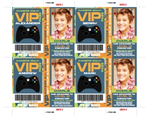 SEM-Gamer Badge Invite-PHOTO-Blue Camo design preview