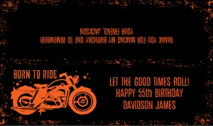 SEM-Motorcycle-Born to Ride - Treat Topper-LARGE: SEM-Motorcycle-Born to Ride - Treat Topper-LARGE