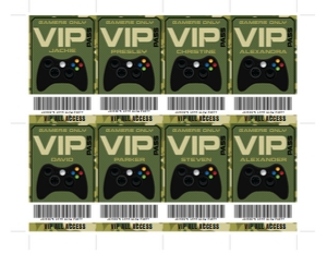 SEM-Gamer Party Badges-GREEN Camo: SEM-Gamer Party Badges-GREEN Camo