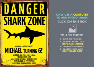 SEM-Shark Sign Invite-7x5 PHOTO: SEM-Shark Sign Invite-7x5 PHOTO