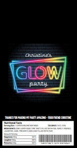 SEM-GLOW Party-Rice Krispie Treat Wrap/Label-SMALL design preview