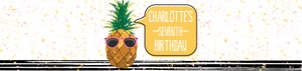 SEM-Pineapple Water Bottle Label - pink design preview