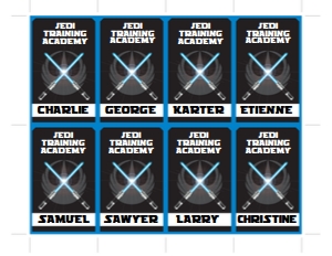 SEM-Star Wars LIGHTSABER Badge - BLUE design preview