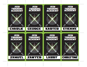 SEM-Star Wars LIGHTSABER Badge - GREEN design preview
