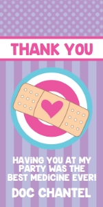 SEM-DOC MCSTUFFINS Party Favor Tag-Lavender design preview