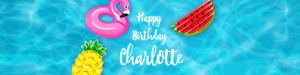 SEM-Pool Toys-Pool Party- Water Bottle Label design preview
