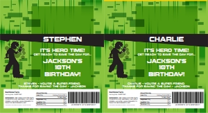 SEM-BEN 10 Hershey's candy Wrap/Label-2UP: SEM-BEN 10 Hershey's candy Wrap/Label-2UP