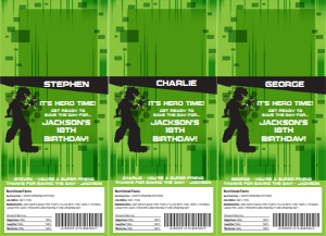 SEM-BEN 10 Kit Kat Candy Wrap/Label-3UP: SEM-BEN 10 Kit Kat Candy Wrap/Label-3UP