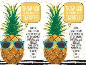 SEM-Pineapple TURQ-Thank you cards-4x6-2UP design preview