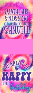 SEM-Tie Dye Tic Tac Label design preview