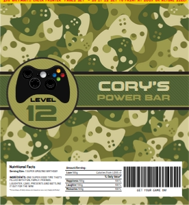 SEM-Gamer Hershey Candy Wrap/Label-CAMO design preview