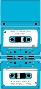 SEM-Cassette Kit Kat Candy Label/Wrap-BLUE: SEM-Cassette Kit Kat Candy Label/Wrap-GROUP pink, purple, blue, green
