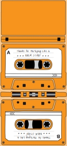 SEM-Cassette Kit Kat Candy Label/Wrap-ORANGE: SEM-Cassette Kit Kat Candy Label/Wrap-ORANGE