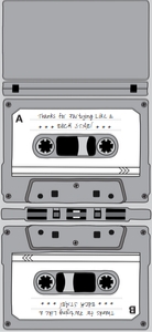 SEM-Cassette Kit Kat Candy Label/Wrap-GRAY design preview