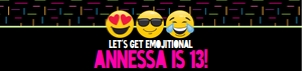 SEM-Emoji Party-Water Bottle Wrap/Label design preview