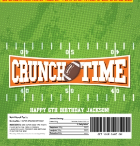 SEM-Football Candy Wrap/Label LG - V2-CRUNCH TIME: SEM-Football Candy Wrap/Label LG - V2-CRUNCH TIME