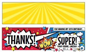 SEM-Superhero Treat Topper RBY-LG: SEM-Superhero Treat Topper RBY-LG