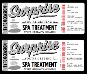 SEM-Spa Surprise Voucher SILVER glitter/blk design preview