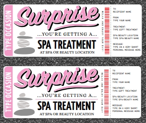 SEM-Spa Surprise Voucher PINK/BLK design preview