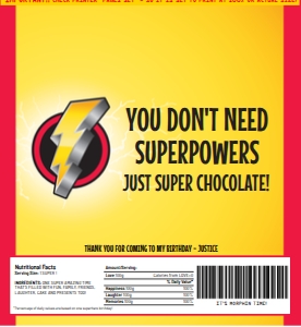 SEM-POWER RANGER Hershey Candy Wrap-LG design preview