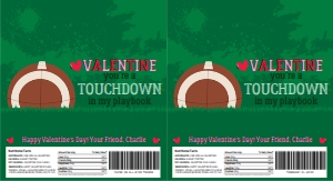 SEM-Football Candy Label Wrap LG–VALENTINE–2UP design preview