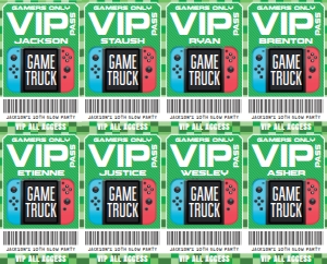SEM-Game Truck Red/Blue Switch Badge–Minecraft bkgd: SEM-Game Truck Red/Blue Switch Badge–Minecraft bkgd