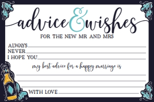 SEM-Love is Brewing-Advice Card BLUE: SEM-Love is Brewing-Advice Sign BLUE