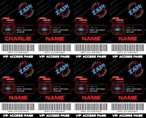 SEM-Laser Tag Badge-Template design preview