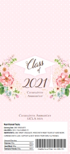 SEM-Graduation-Floral Pink Kit Kat Candy Label/Wrap design preview