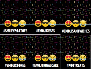 SEM-Emoji food label-6UP design preview