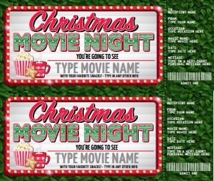 SEM-MOVIE Voucher-Movie Marque Sign-CHRISTMAS design preview