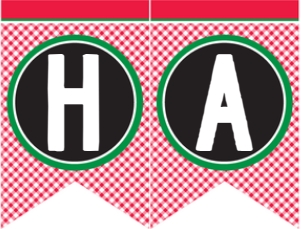 SEM-Pizza Party Banner-red/green: SEM-Pizza Party Banner-red/green