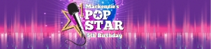 SEM-Pop Star Water Bottle Labels design preview