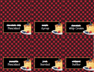 SEM-Pancake Buffalo Plaid-Food Labels: SEM-Pancake Buffalo Plaid-Food Labels