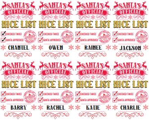 SEM-Christmas-Santa's Official Nice List–Badge-SANTA: SEM-Christmas-Santa's Official Nice List–Badge-SANTA