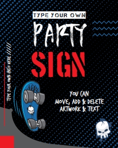 SEM-Skateboard 8x10 sign: SEM-Skateboard 8x10 sign