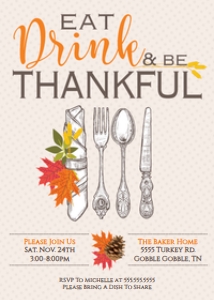 SEM-Thanksgiving INVITE-Eat Drink & Be Thankful design preview
