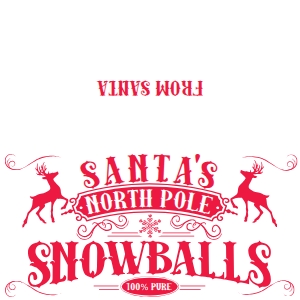 SEM-Santa's North Pole Snowballs–TREAT TOPPER-nice sm WHITE: SEM-Santa's North Pole Snowballs–TREAT TOPPER-nice sm WHITE
