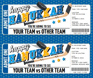SEM-Hockey Voucher-Hanukkah: SEM-Hockey Voucher-Hanukkah