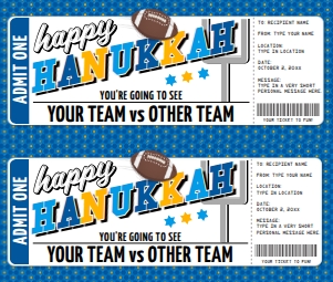 SEM-Football Voucher-Hanukkah: SEM-Football Voucher-Hanukkah