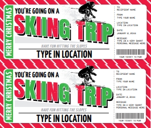 SEM-Skiing Trip Voucher-CHRISTMAS-red stripe-V2 design preview