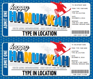 SEM-Snowboard Trip Voucher-HANUKKAH-V2 design preview