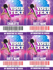 SEM-Rock/Pop Star Badge-V2-YOUR TEXT-3x4: SEM-Rock/Pop Star Badge-V2-YOUR TEXT