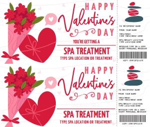 SEM-Valentine-SPA Voucher-candy/flowers-WHITE: SEM-Valentine-SPA Voucher-candy/flowers-WHITE