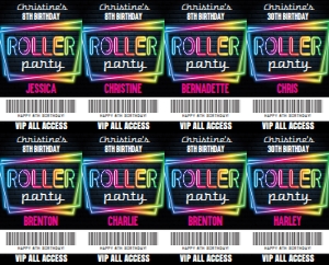 SEM-Roller Party-Glow Badges-Pink-SM: SEM-Roller Party-Glow Badges-Pink-SM
