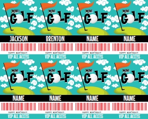 SEM-Golf VIP Badge-Clouds-Mini Golf-SM design preview