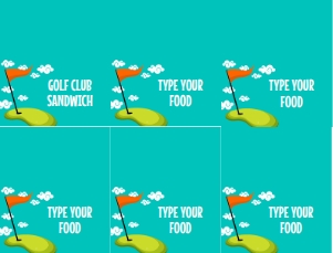 SEM-Golf Food Labels-Clouds design preview