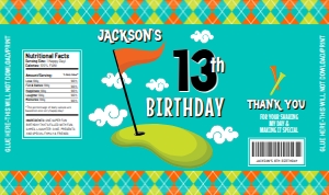 SEM-Golf Fruit Snack Wrap/Label design preview